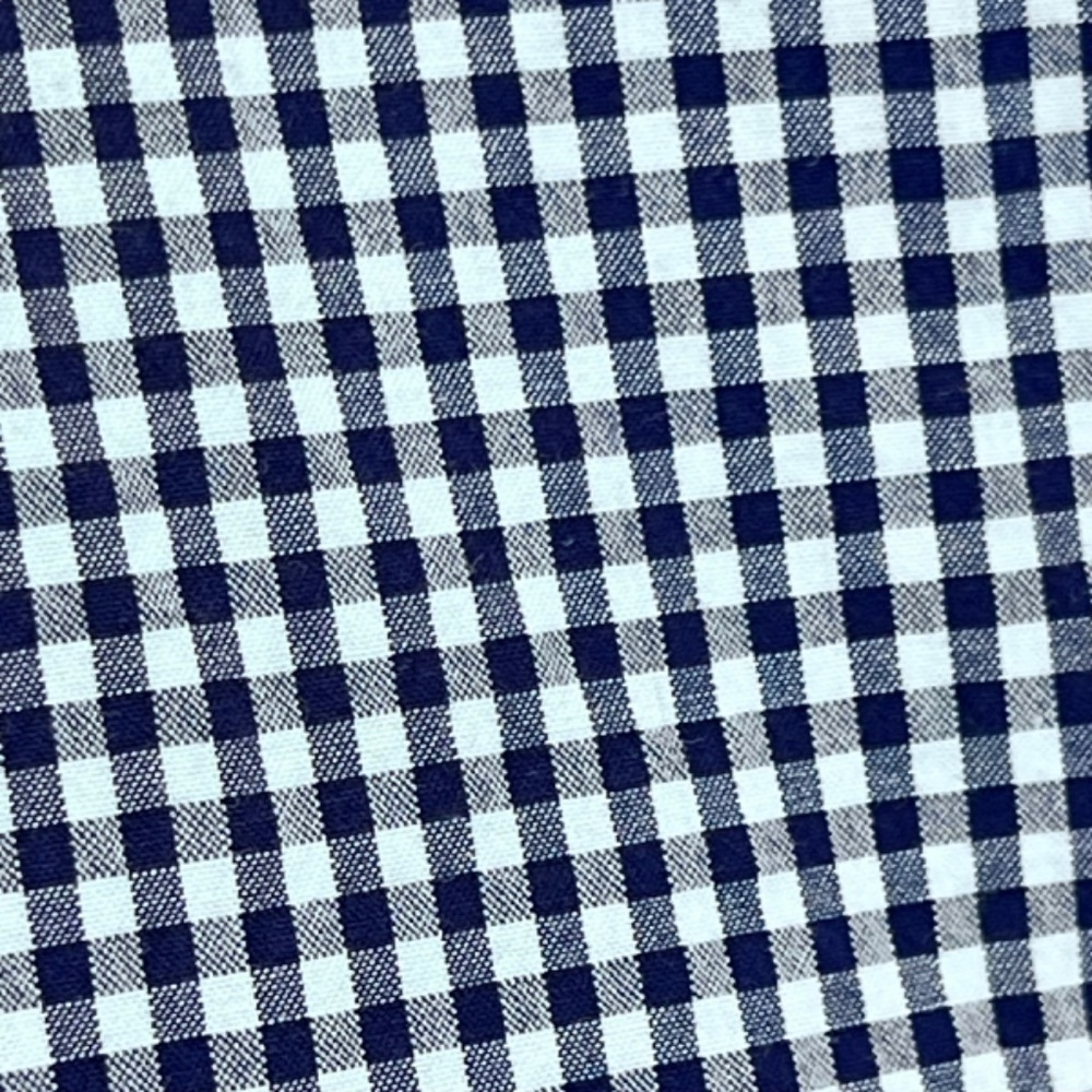 Current Elliott Gingham Pattern Navy Button Up Dr… - image 8